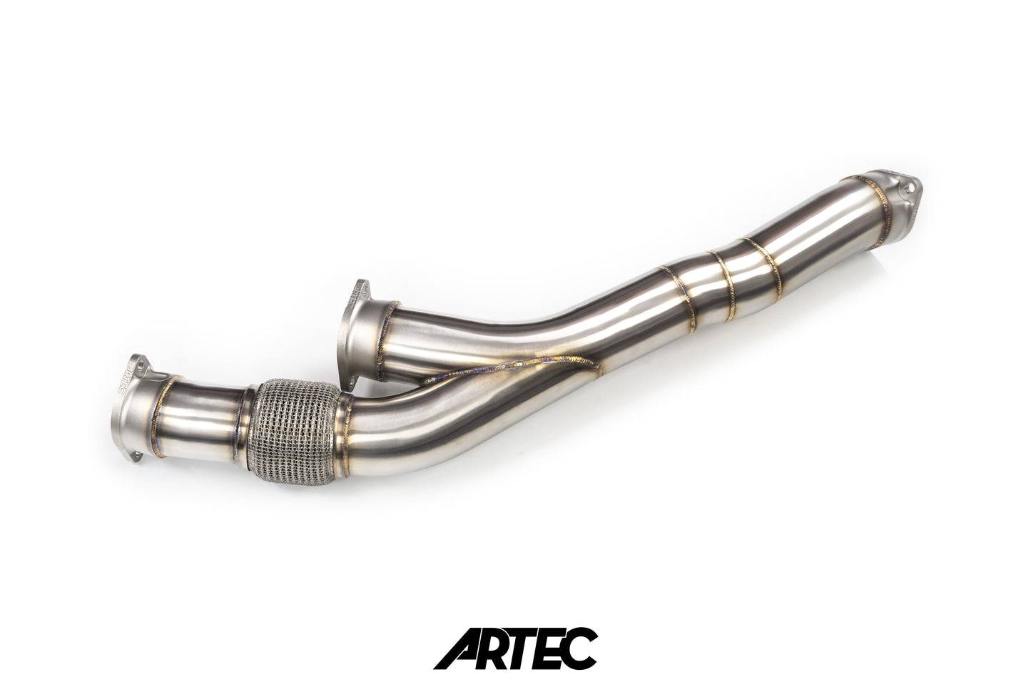 Nissan RB26 Twin 3.5" Stock Frame Front Pipe