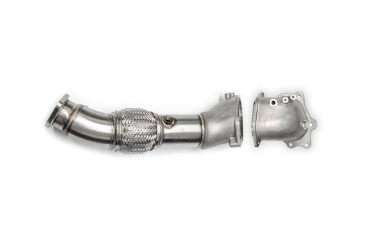 Mitsubishi Evo 10 4B11T 3.5" Cast Dump / Front Pipe - 2-Bolt